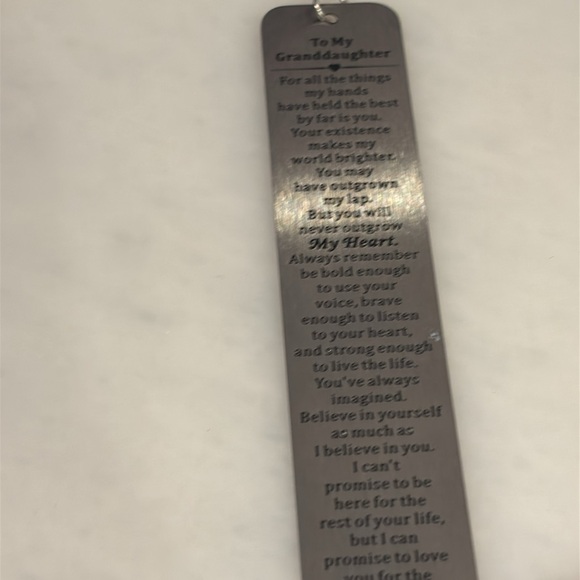 To my granddaughter necklace/bookmark/blanket bundle from grandma/grandpa - Picture 8 of 10